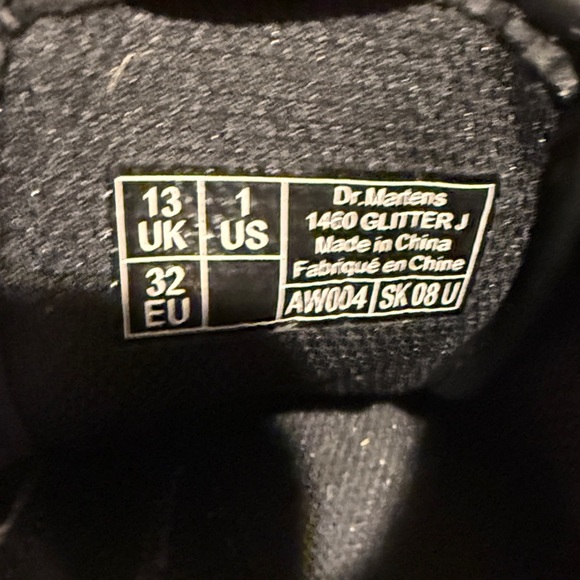 Dr. Martens Jr. 1460 Chunky Glitter Boots in silver multicolor - great condition - Picture 6 of 11